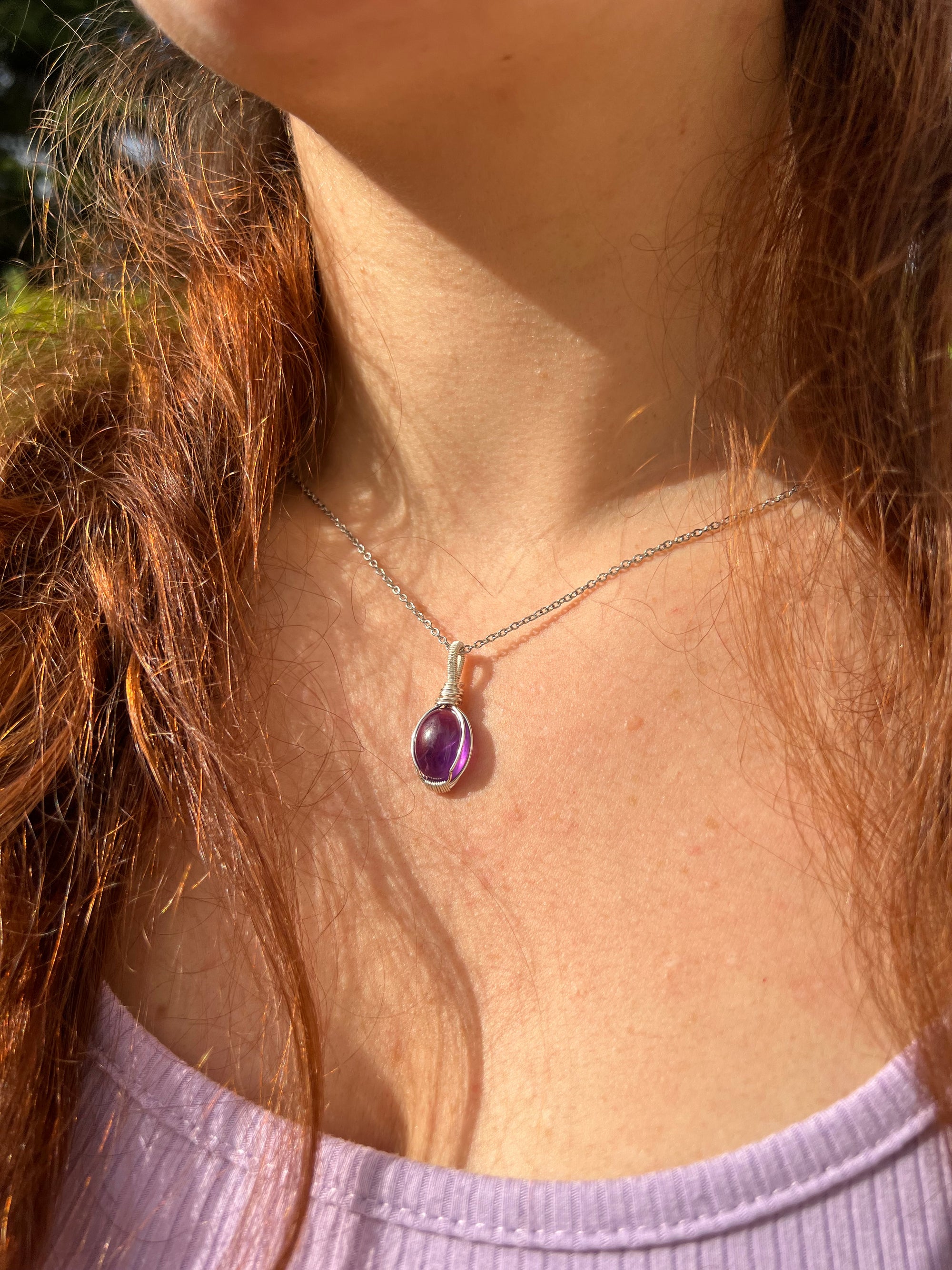 Elara - Pendentif wire wrapping